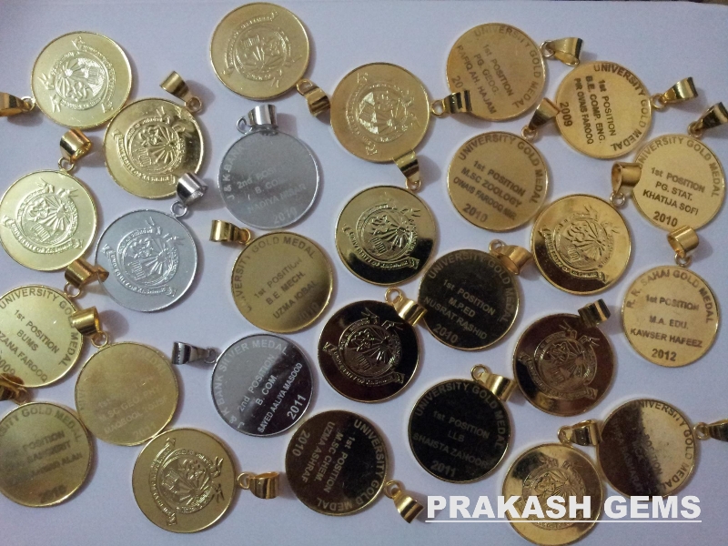 Manufacturers Exporters and Wholesale Suppliers of SILVER GOLD PLATED MEDALS New Delhi Delhi